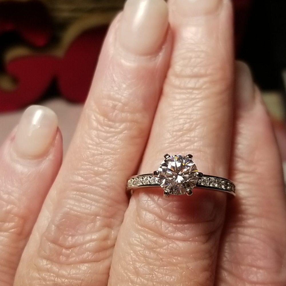 Cubic Zirconia Engagement or Dinner Ring